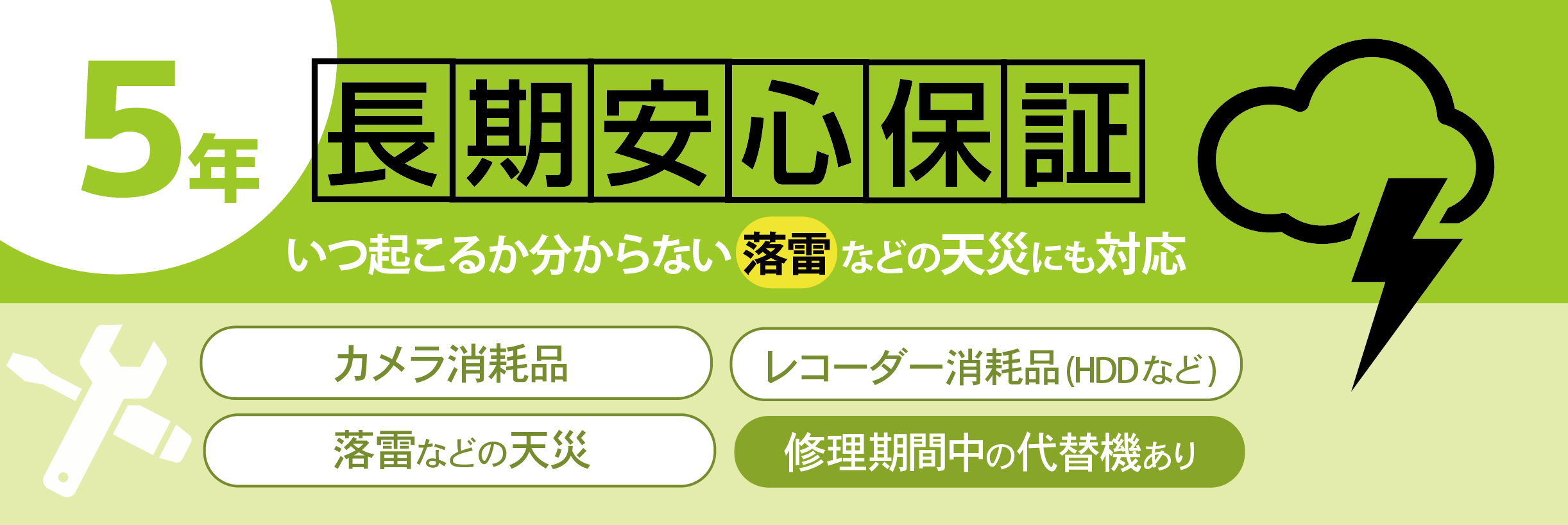 安心の長期保証